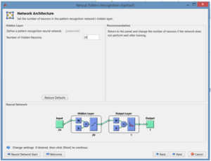 NN toolbox UI for entering hidden neurons